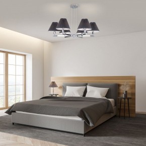 Подвесная люстра Eurosvet Peony 60136/6 хром/графит в Салехарде - salekhard.mebel24.online | фото 4