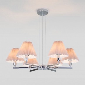 Подвесная люстра Eurosvet Peony 60136/6 хром/серый в Салехарде - salekhard.mebel24.online | фото 2
