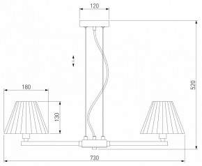 Подвесная люстра Eurosvet Peony 60136/6 хром/серый в Салехарде - salekhard.mebel24.online | фото 5