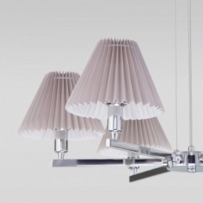 Подвесная люстра Eurosvet Peony 60136/6 хром/серый в Салехарде - salekhard.mebel24.online | фото 6