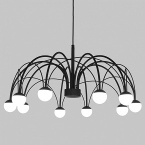 Подвесная люстра Eurosvet Ragno 90034/10 LED черный в Салехарде - salekhard.mebel24.online | фото