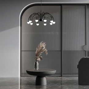 Подвесная люстра Eurosvet Ragno 90034/10 LED черный в Салехарде - salekhard.mebel24.online | фото 4
