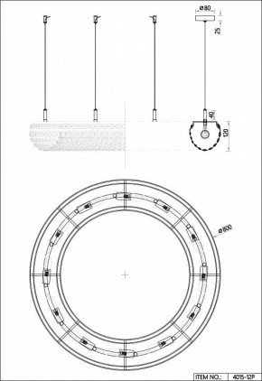 Подвесная люстра Favourite Monilibus 4015-12P в Салехарде - salekhard.mebel24.online | фото 5