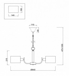 Подвесная люстра Freya Anita FR5012PL-05CH в Салехарде - salekhard.mebel24.online | фото 4