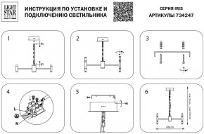 Подвесная люстра Lightstar Iris 734247 в Салехарде - salekhard.mebel24.online | фото 4