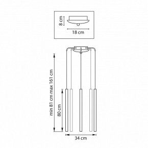 Подвесная люстра Lightstar Tubo L5T747443 в Салехарде - salekhard.mebel24.online | фото 3