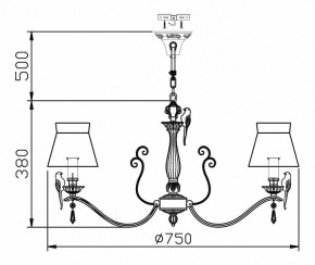 Подвесная люстра Maytoni Bird ARM013-08-W в Салехарде - salekhard.mebel24.online | фото 5