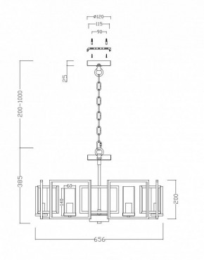 Подвесная люстра Maytoni Bowi H009PL-06G в Салехарде - salekhard.mebel24.online | фото 4