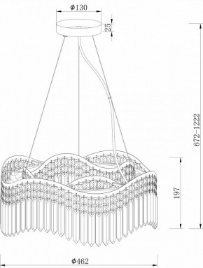 Подвесная люстра Maytoni Gracia DIA201PL-06G в Салехарде - salekhard.mebel24.online | фото 3