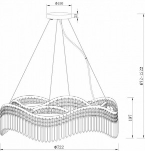 Подвесная люстра Maytoni Gracia DIA201PL-10G в Салехарде - salekhard.mebel24.online | фото 4