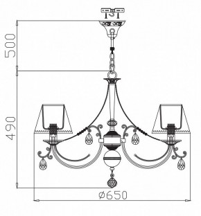 Подвесная люстра Maytoni Soffia RC093-PL-06-R в Салехарде - salekhard.mebel24.online | фото 4