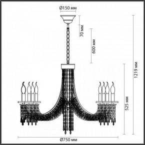 Подвесная люстра Odeon Light Capel 5063/8 в Салехарде - salekhard.mebel24.online | фото 5