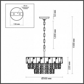 Подвесная люстра Odeon Light Chessi 5076/11 в Салехарде - salekhard.mebel24.online | фото 5