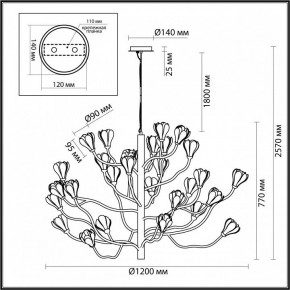 Подвесная люстра Odeon Light Gardi 5090/30 в Салехарде - salekhard.mebel24.online | фото 2