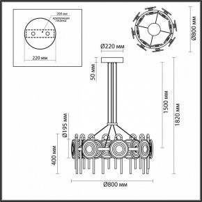 Подвесная люстра Odeon Light Magnet 5407/92L в Салехарде - salekhard.mebel24.online | фото 6