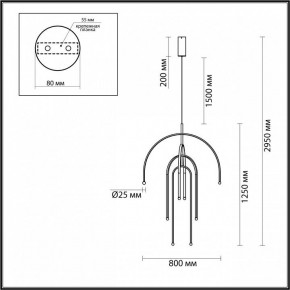 Подвесная люстра Odeon Light Memfi 6633/95L в Салехарде - salekhard.mebel24.online | фото