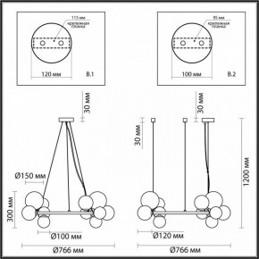Подвесная люстра Odeon Light Tovi 4818/14 в Салехарде - salekhard.mebel24.online | фото 6