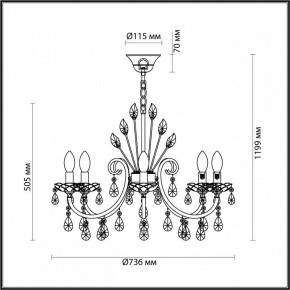 Подвесная люстра Odeon Light Versia 4977/8 в Салехарде - salekhard.mebel24.online | фото 6