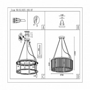 Подвесная люстра ST-Luce Velletri SL1627.103.07 в Салехарде - salekhard.mebel24.online | фото 5