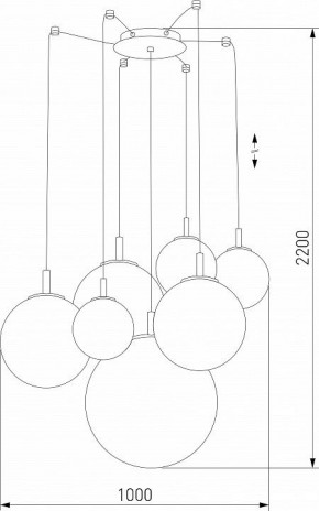 Подвесная люстра TK Lighting Cadix 4608 Cadix Gold в Салехарде - salekhard.mebel24.online | фото 3