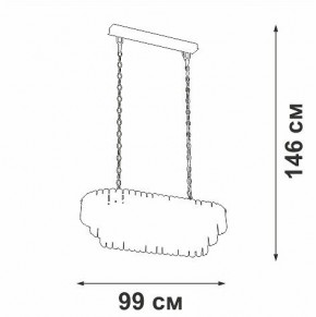 Подвесная люстра Vitaluce V5353 V5353-8/19 в Салехарде - salekhard.mebel24.online | фото 4