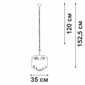 Подвесная люстра Vitaluce V53570 V53570-8/7 в Салехарде - salekhard.mebel24.online | фото 4