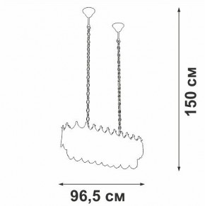 Подвесная люстра Vitaluce V58120 V58120-8/11 в Салехарде - salekhard.mebel24.online | фото 3