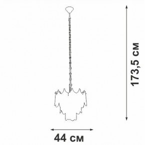 Подвесная люстра Vitaluce V5813 V5813-8/5 в Салехарде - salekhard.mebel24.online | фото 3