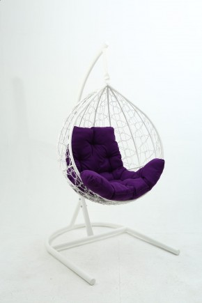 Подвесное кресло Бароло (белый/фиолетовый) в Салехарде - salekhard.mebel24.online | фото