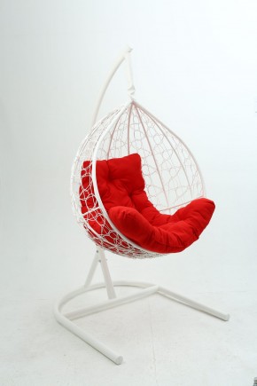 Подвесное кресло Бароло (белый/красный) в Салехарде - salekhard.mebel24.online | фото