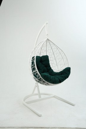 Подвесное кресло Бароло (белый/зеленый) в Салехарде - salekhard.mebel24.online | фото