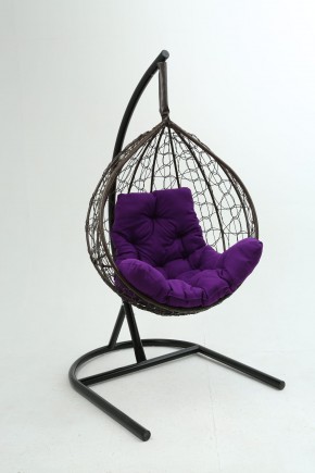 Подвесное кресло Бароло (коричневый/фиолетовый) в Салехарде - salekhard.mebel24.online | фото