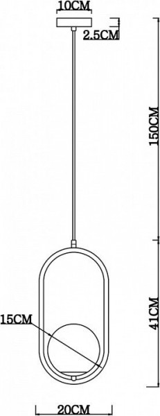 Подвесной светильник Arte Lamp Matisse A7745SP-1AB в Салехарде - salekhard.mebel24.online | фото 4