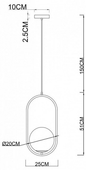 Подвесной светильник Arte Lamp Matisse A7746SP-1AB в Салехарде - salekhard.mebel24.online | фото 3