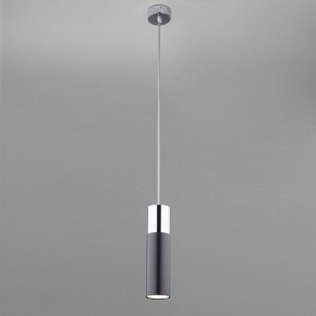 Подвесной светильник Eurosvet Double Topper 50135/1 LED хром/черный в Салехарде - salekhard.mebel24.online | фото 3