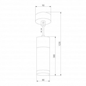 Подвесной светильник Eurosvet Double Topper 50135/1 LED хром/черный в Салехарде - salekhard.mebel24.online | фото 4
