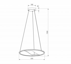 Подвесной светильник Eurosvet Occhio 40027/1 LED серый в Салехарде - salekhard.mebel24.online | фото 5