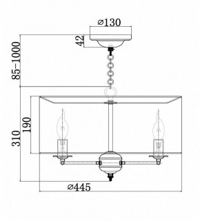Подвесной светильник Maytoni Anna H007PL-04G в Салехарде - salekhard.mebel24.online | фото 4