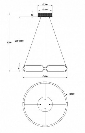 Подвесной светильник Maytoni Chain MOD017PL-L50N в Салехарде - salekhard.mebel24.online | фото 6