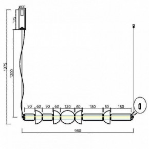 Подвесной светильник Maytoni Cosmo MOD210PL-L39B3K в Салехарде - salekhard.mebel24.online | фото 6