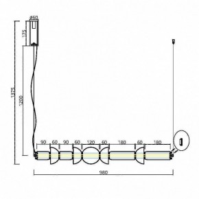 Подвесной светильник Maytoni Cosmo MOD210PL-L39BS3K в Салехарде - salekhard.mebel24.online | фото 7