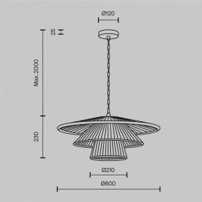 Подвесной светильник Maytoni Costa MOD394PL-01BS1 в Салехарде - salekhard.mebel24.online | фото 5