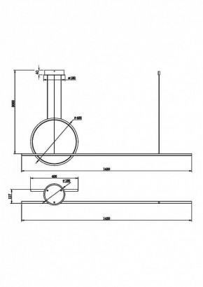 Подвесной светильник Maytoni Halo MOD247PL-L49BK в Салехарде - salekhard.mebel24.online | фото 2