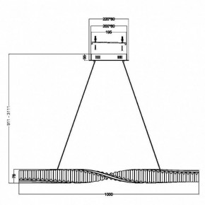 Подвесной светильник Maytoni Krone P097PL-L28BS3K в Салехарде - salekhard.mebel24.online | фото 3