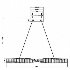 Подвесной светильник Maytoni Krone P097PL-L36BS3K в Салехарде - salekhard.mebel24.online | фото 3