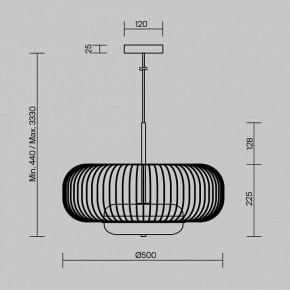 Подвесной светильник Maytoni Levitation MOD376PL-L30G3K в Салехарде - salekhard.mebel24.online | фото 5