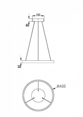 Подвесной светильник Maytoni Rim MOD058PL-L32BSK в Салехарде - salekhard.mebel24.online | фото 3