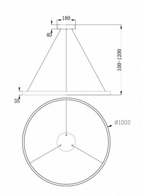 Подвесной светильник Maytoni Rim MOD058PL-L54BS4K в Салехарде - salekhard.mebel24.online | фото 4