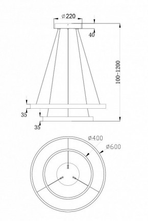 Подвесной светильник Maytoni Rim MOD058PL-L55W4K в Салехарде - salekhard.mebel24.online | фото 7