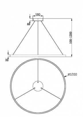 Подвесной светильник Maytoni Rim MOD058PL-L65BSK в Салехарде - salekhard.mebel24.online | фото 4